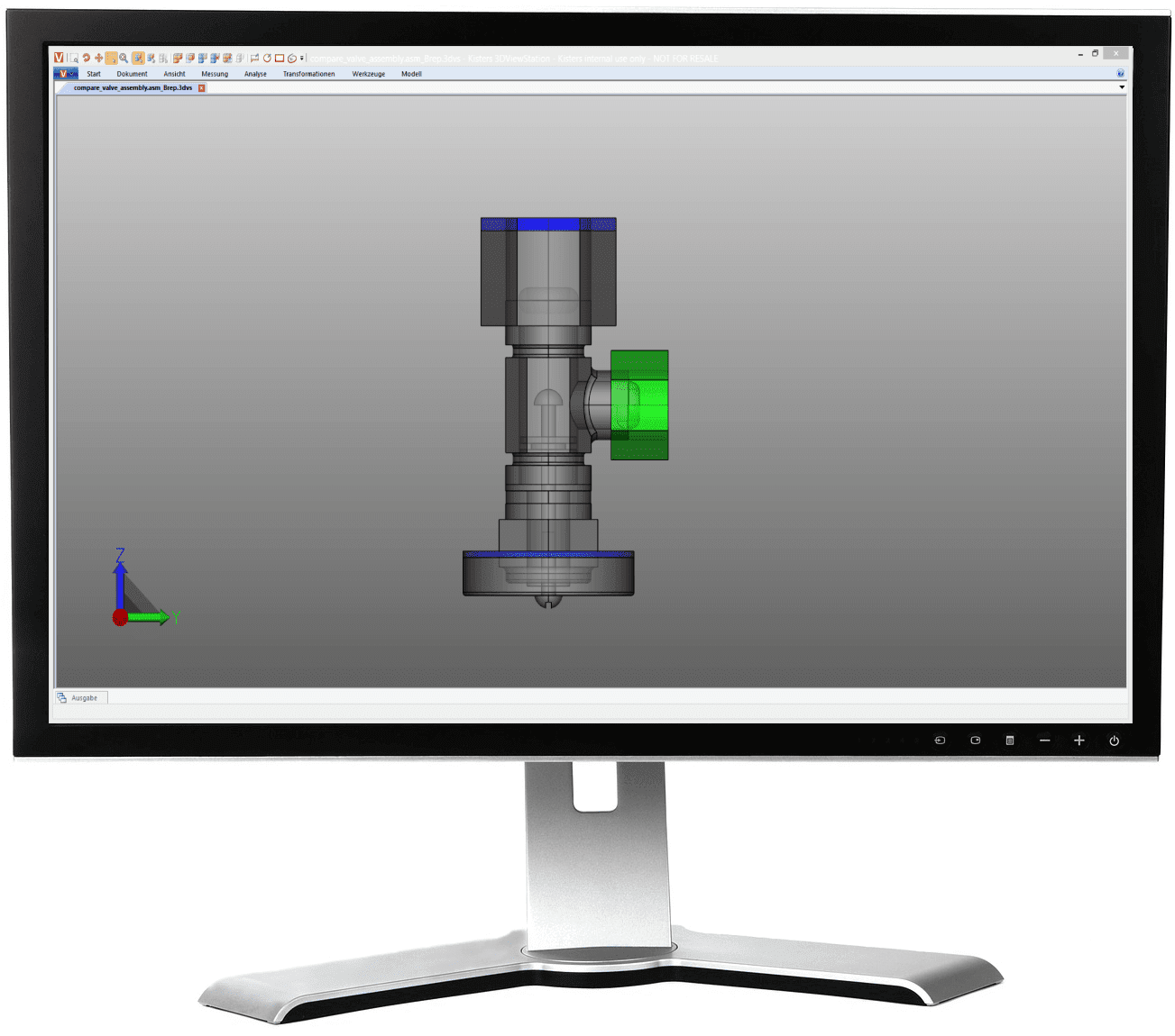 Teilfenster Grafik auf Monitor 1